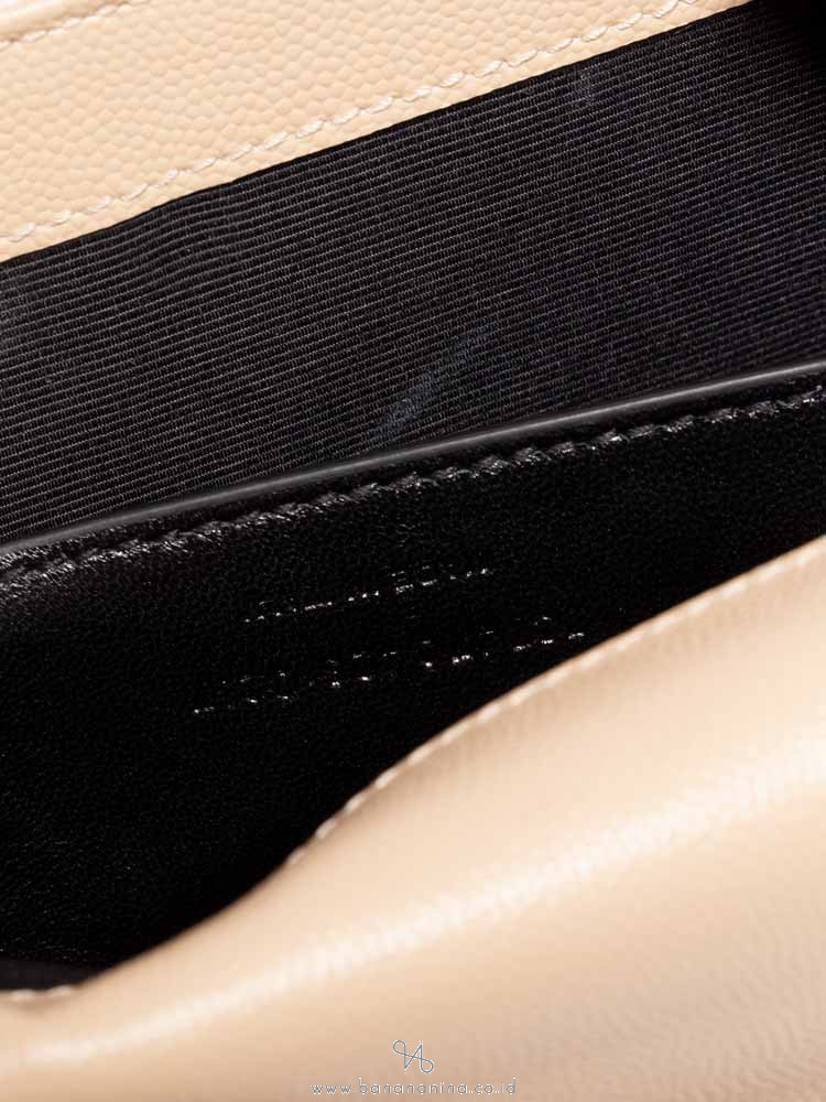 YSL Monogram Kate Classic Chain Shoulder Bag Beige