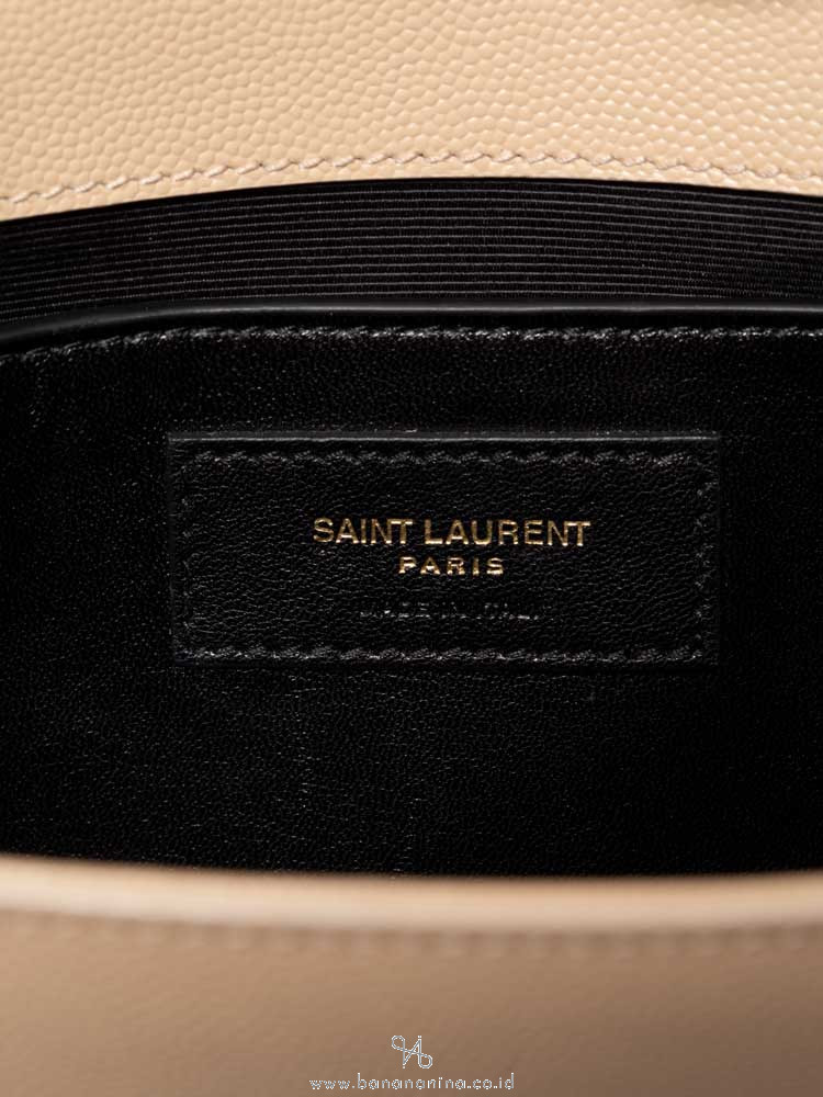 YSL Monogram Kate Classic Chain Shoulder Bag Beige