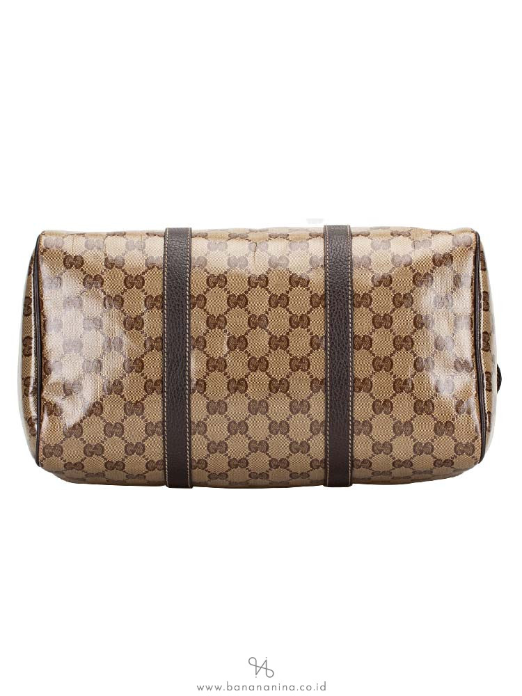 GUCCI Crystal Medium Joy Boston Beige Brown