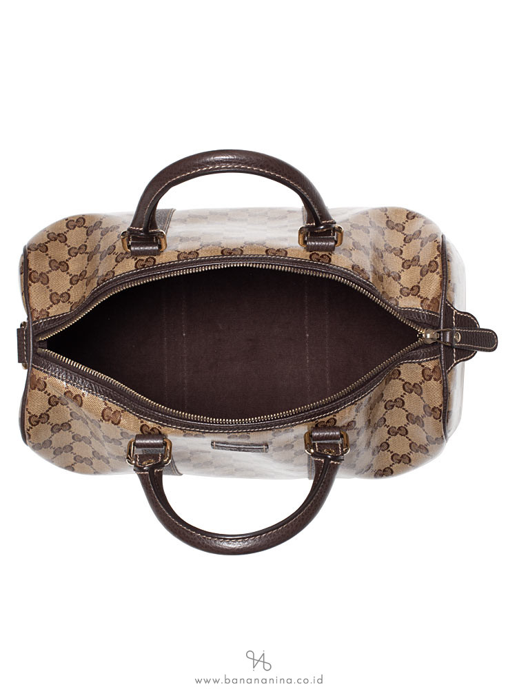 GUCCI Crystal Medium Joy Boston Beige Brown