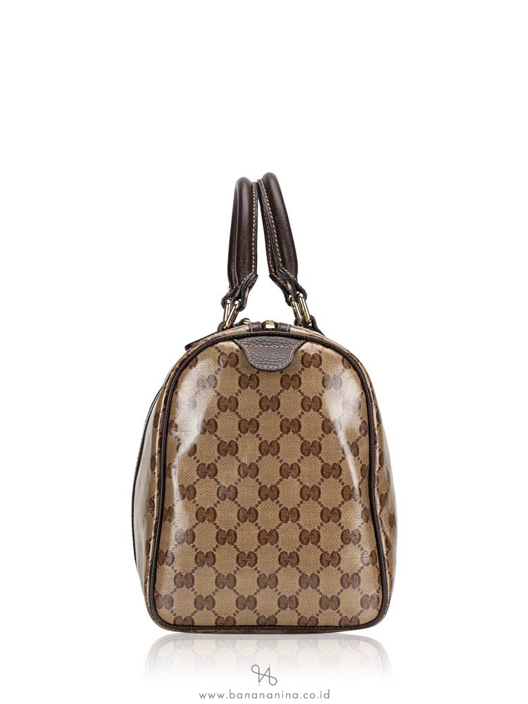 GUCCI Crystal Medium Joy Boston Beige Brown