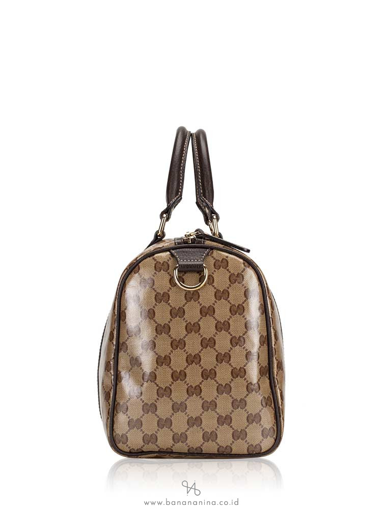 GUCCI Crystal Medium Joy Boston Beige Brown