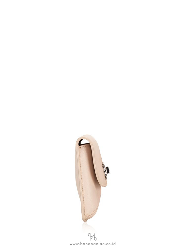 TORY BURCH Diana Saffiano Slim Clutch Light Oak