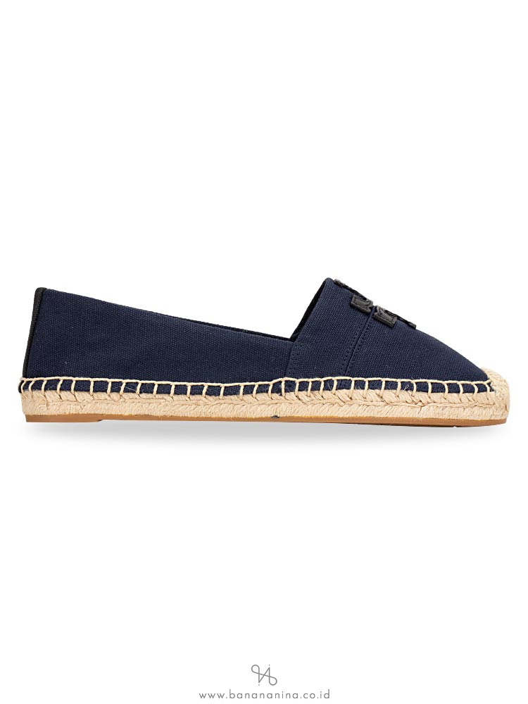 TORY BURCH Weston Canvas Espadrilles Bright Navy Sz 7