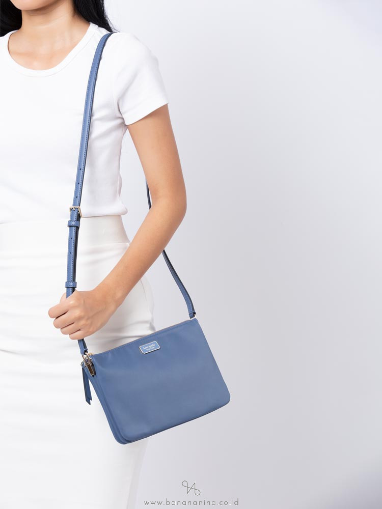 KATE SPADE Dawn Triple Gusset Crossbody Constellation Blue