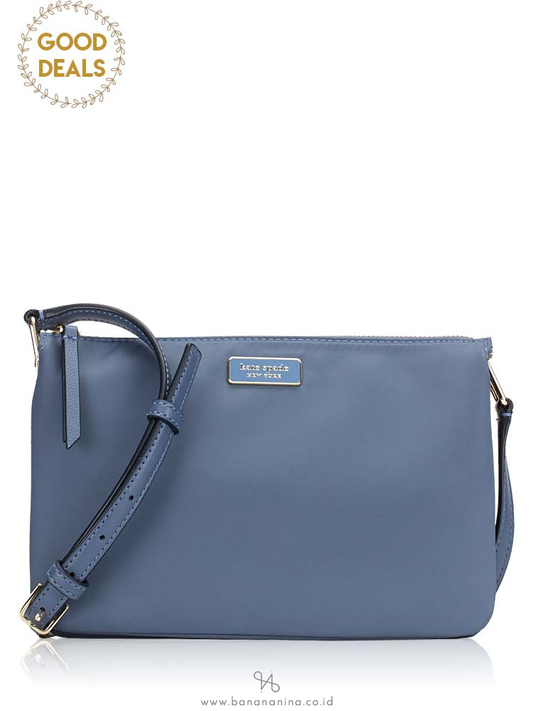 KATE SPADE Dawn Triple Gusset Crossbody Constellation Blue
