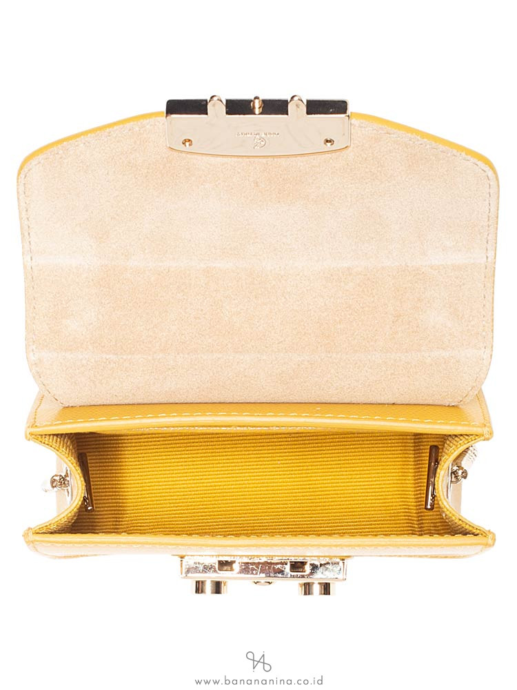 FURLA Metropolis Mini Crossbody Mustard