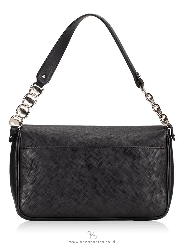 SALVATORE FERRAGAMO Gancio Small Shoulder Bag Black