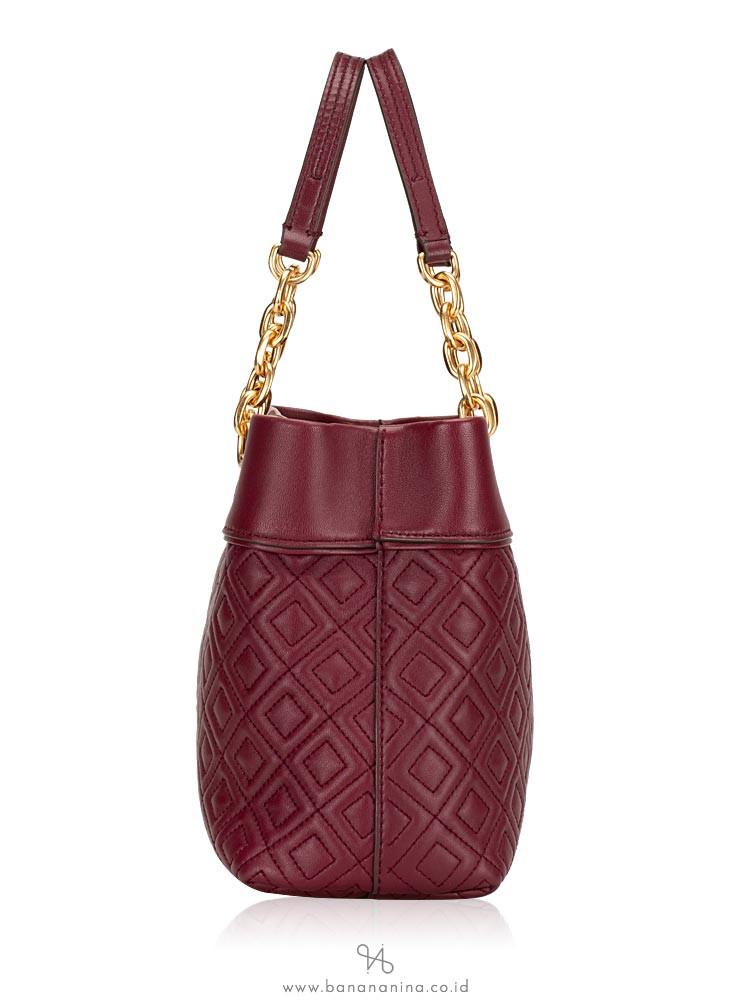 TORY BURCH Fleming Small Tote Imperial Garnet