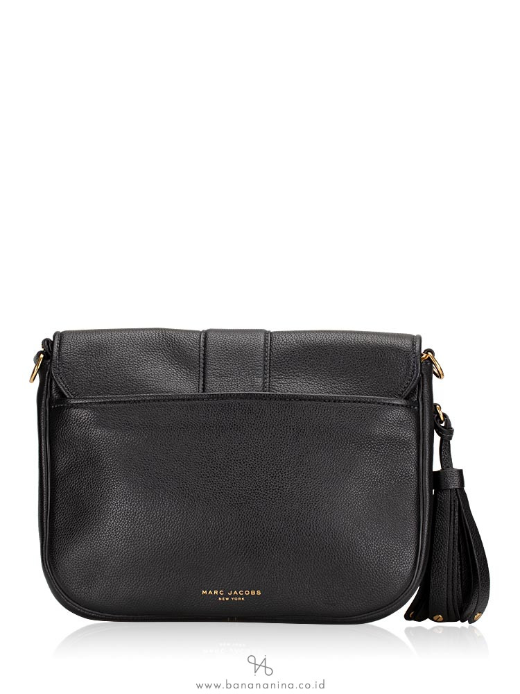 MARC JACOBS Interlock Leather Crossbody Bag Black