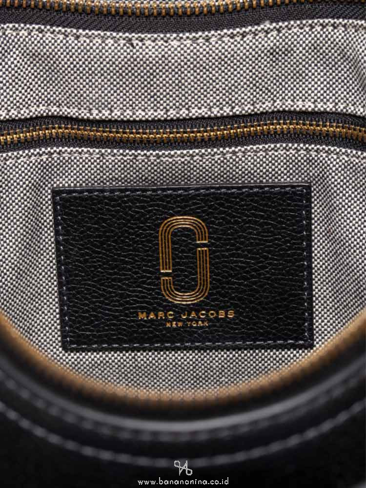 MARC JACOBS Interlock Leather Crossbody Bag Black