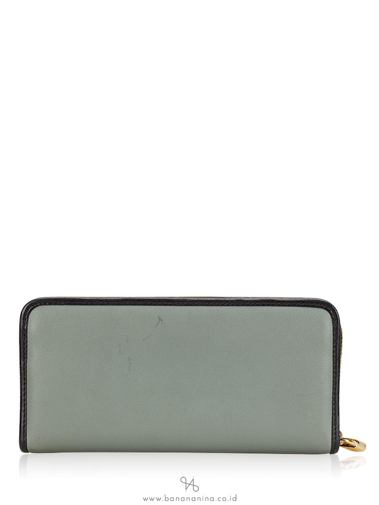 LOEWE Amazona Continental Zip Wallet Grey
