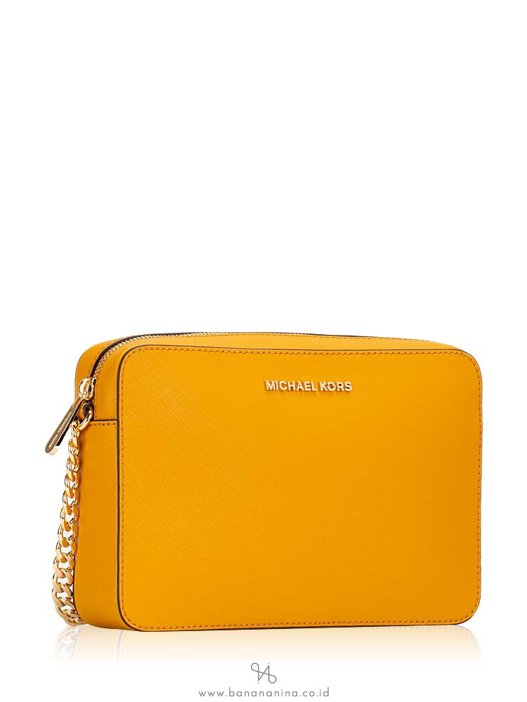 MICHAEL KORS Jet Set Large Crossbody Marigold