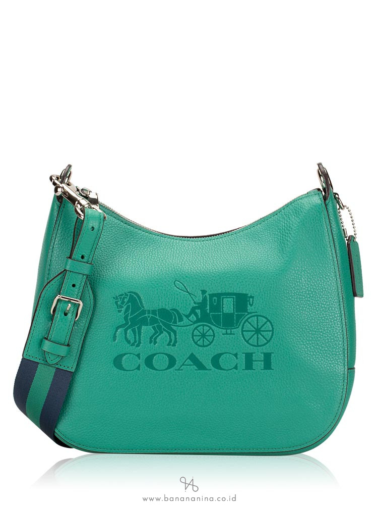 COACH 72702 Jes Leather Hobo Green