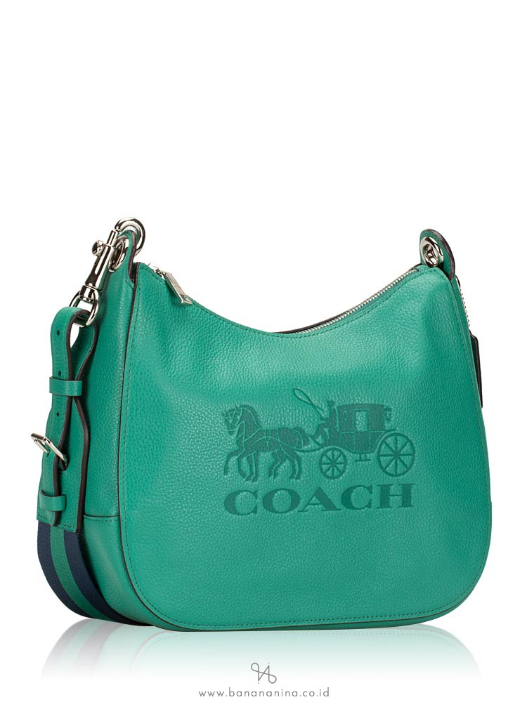 COACH 72702 Jes Leather Hobo Green