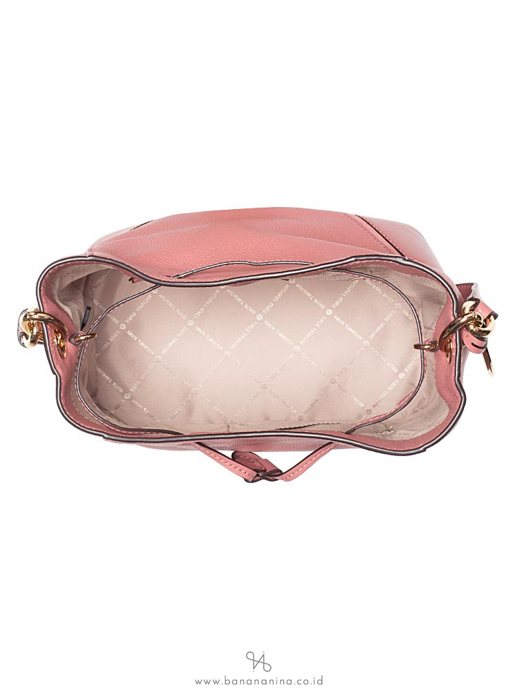 MICHAEL KORS Nicole Leather Large Bucket Bag Rose