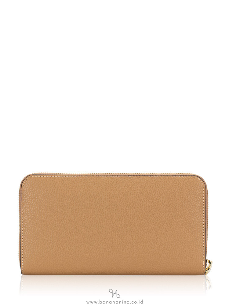FURLA Olympia Leather Zip Wallet Cappuccino
