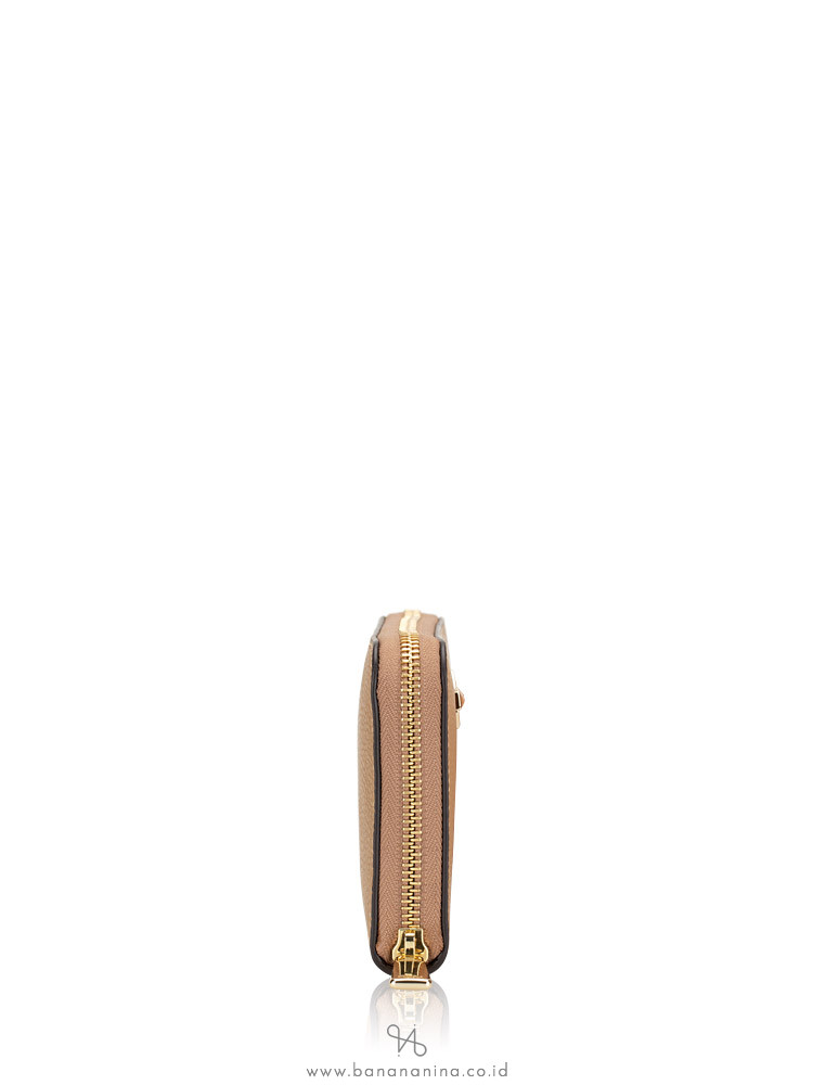 FURLA Olympia Leather Zip Wallet Cappuccino