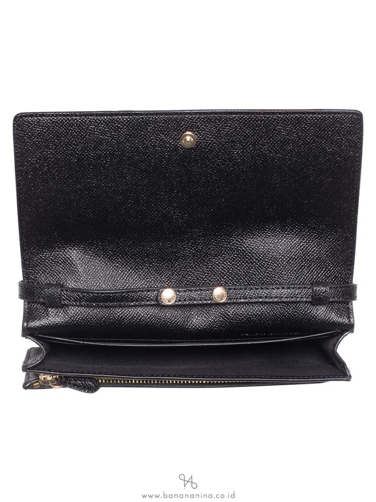 COACH 75605 Packman Foldover Clutch Crossbody Black Multi