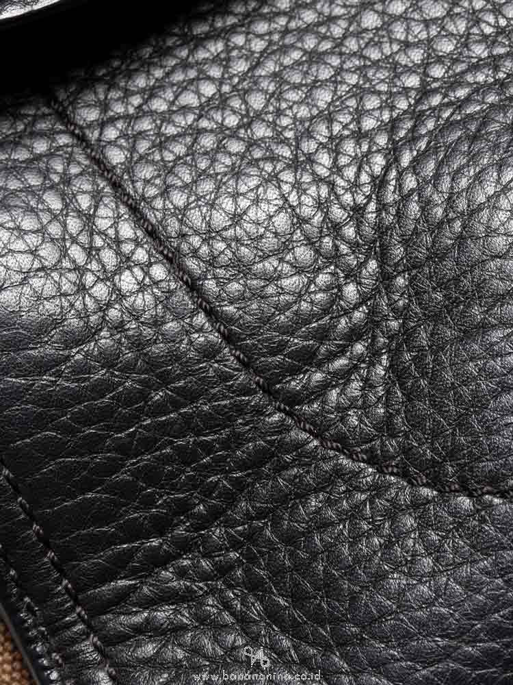 BURBERRY Check Medium Harcourt Satchel Black
