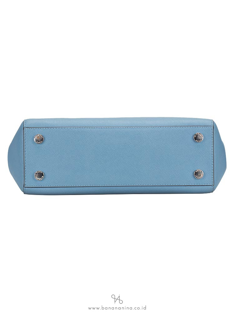 MICHAEL KORS Sutton Medium Satchel Pale Blue