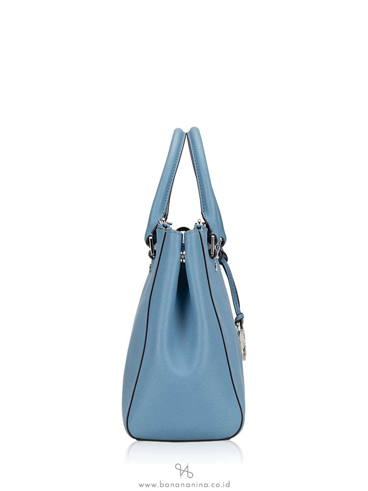 MICHAEL KORS Sutton Medium Satchel Pale Blue