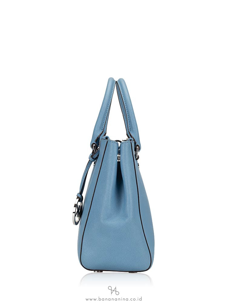 MICHAEL KORS Sutton Medium Satchel Pale Blue