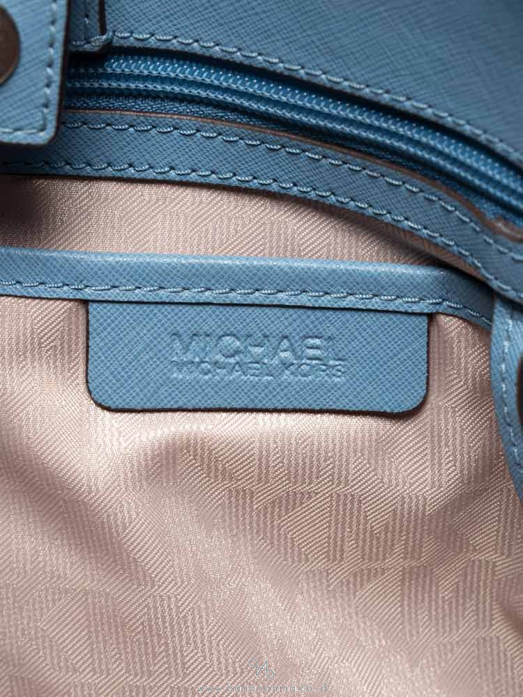 MICHAEL KORS Sutton Medium Satchel Pale Blue
