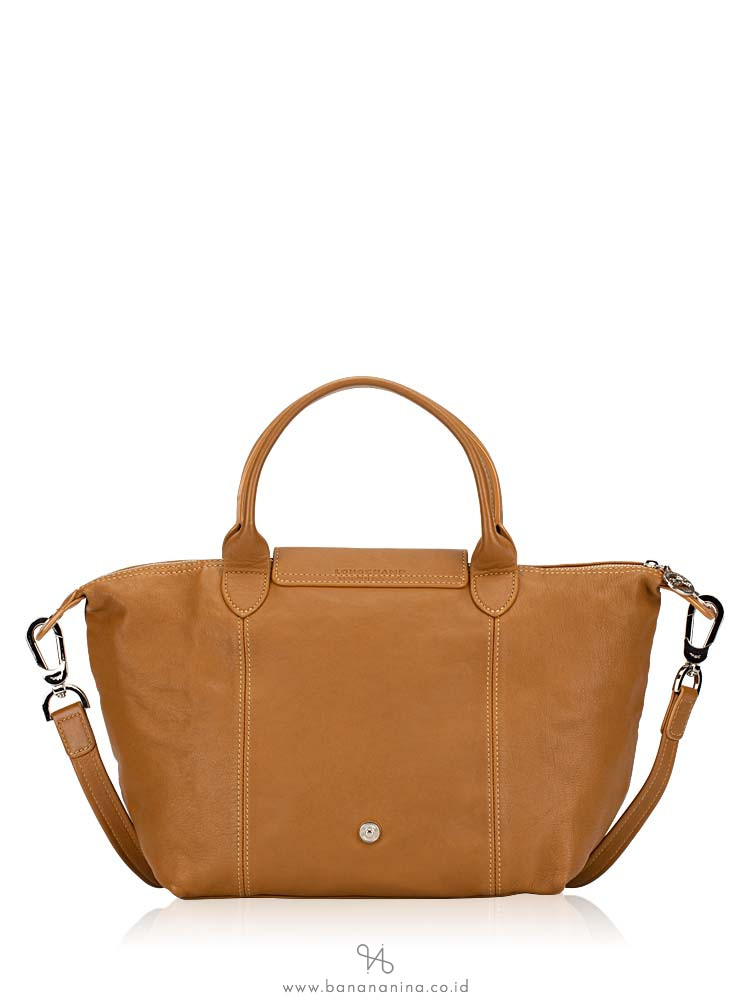 LONGCHAMP Le Pliage Cuir Small SH Peanut