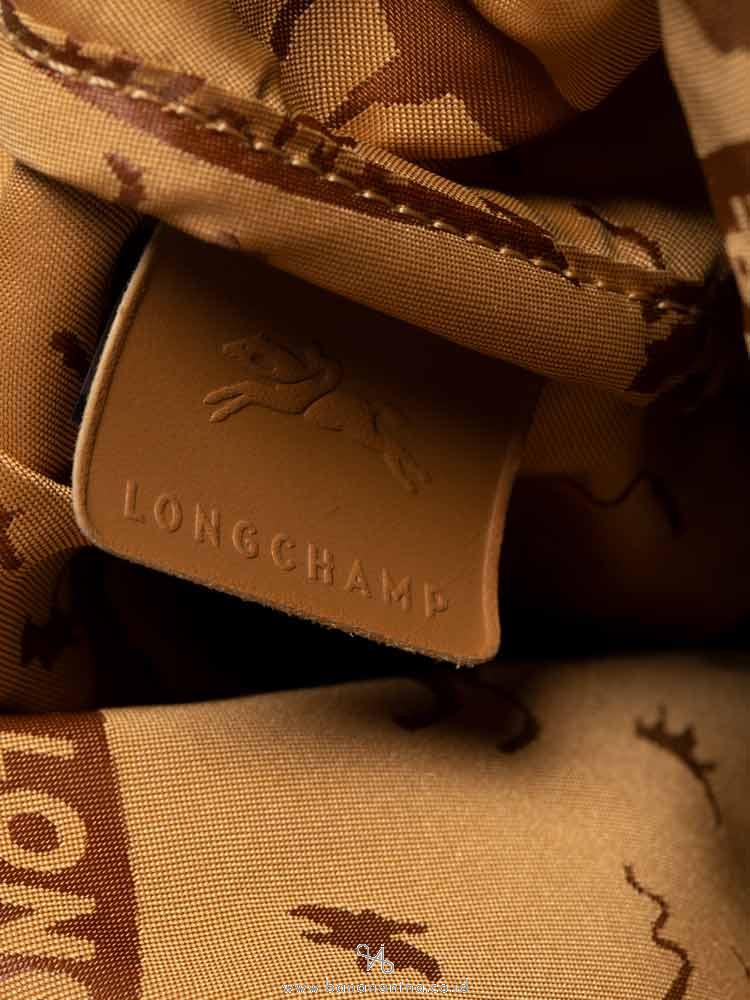 LONGCHAMP Le Pliage Cuir Small SH Peanut