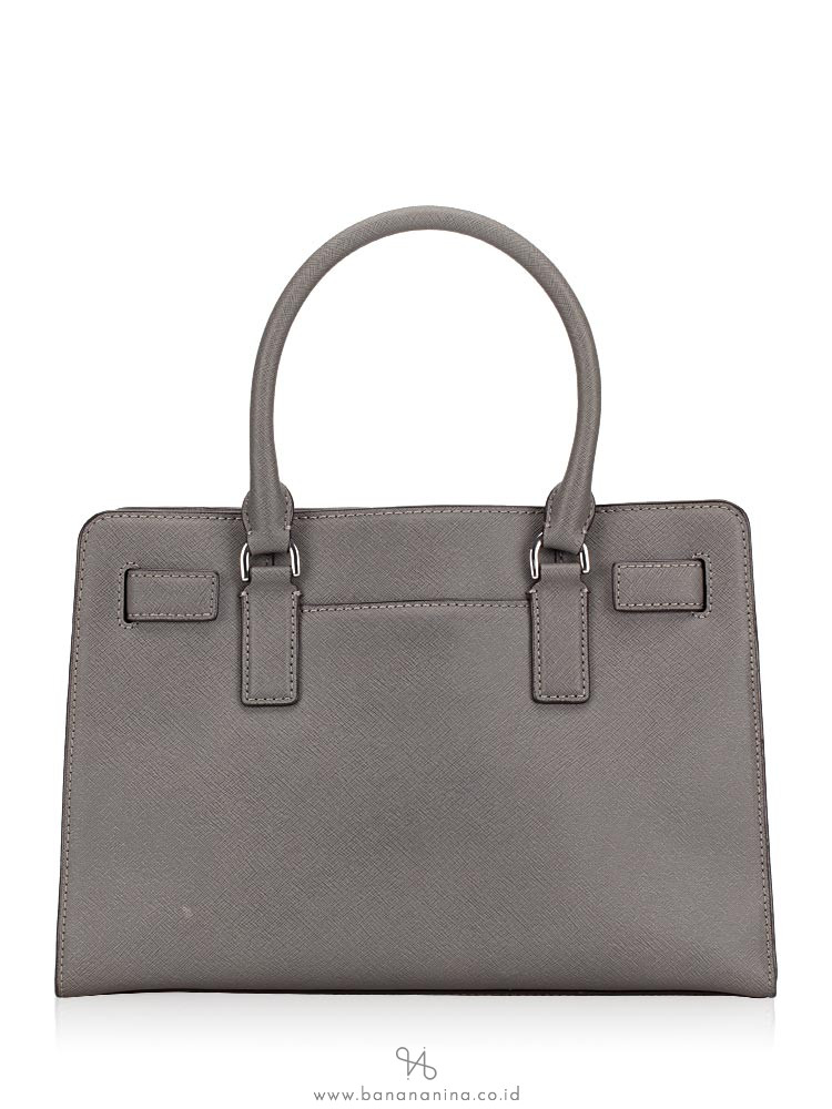 MICHAEL KORS Dillon Medium Top Zip Satchel Grey