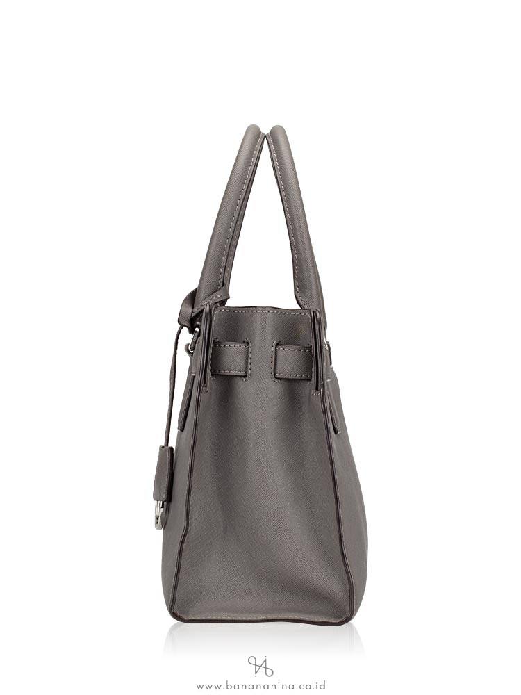 MICHAEL KORS Dillon Medium Top Zip Satchel Grey