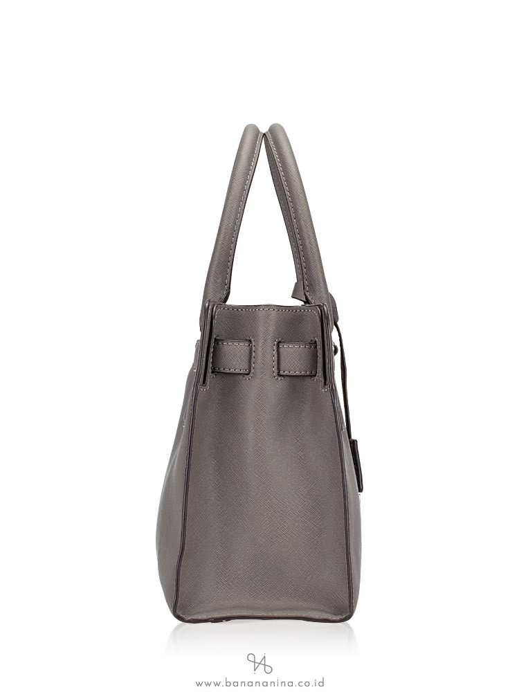 MICHAEL KORS Dillon Medium Top Zip Satchel Grey