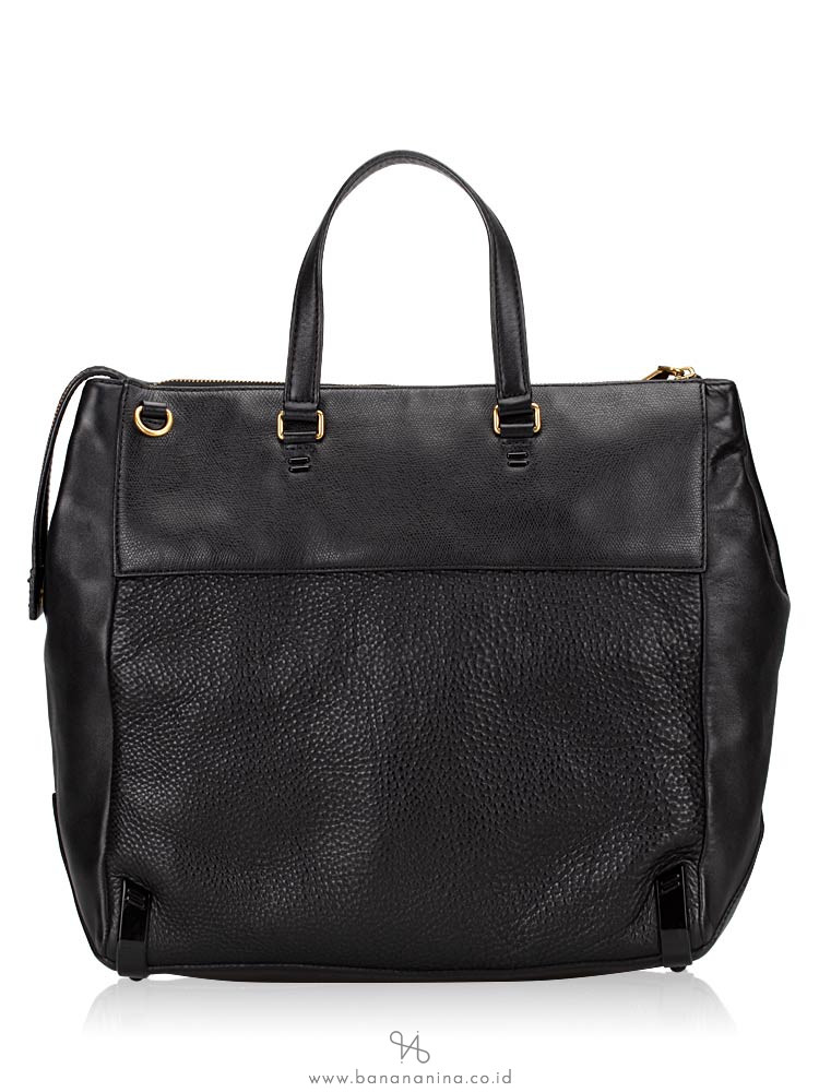 MARC BY MARC JACOBS M3134010 Leather Tote Black
