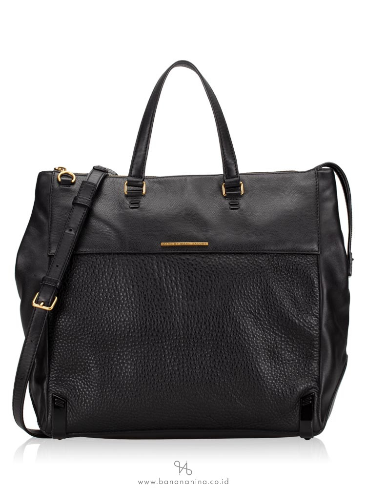 MARC BY MARC JACOBS M3134010 Leather Tote Black