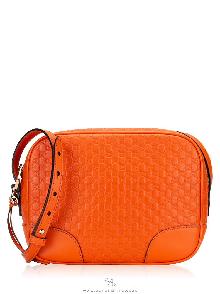 GUCCI Micro Guccissima Bree Crossbody Orange