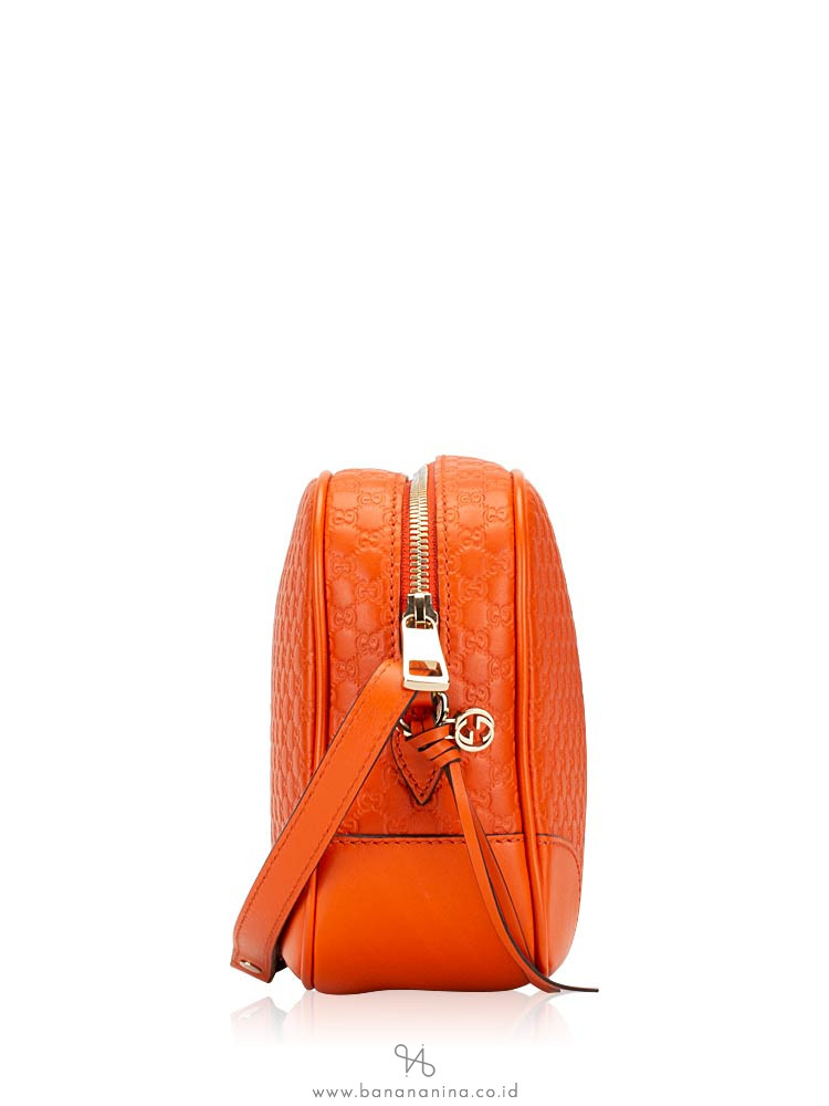 GUCCI Micro Guccissima Bree Crossbody Orange