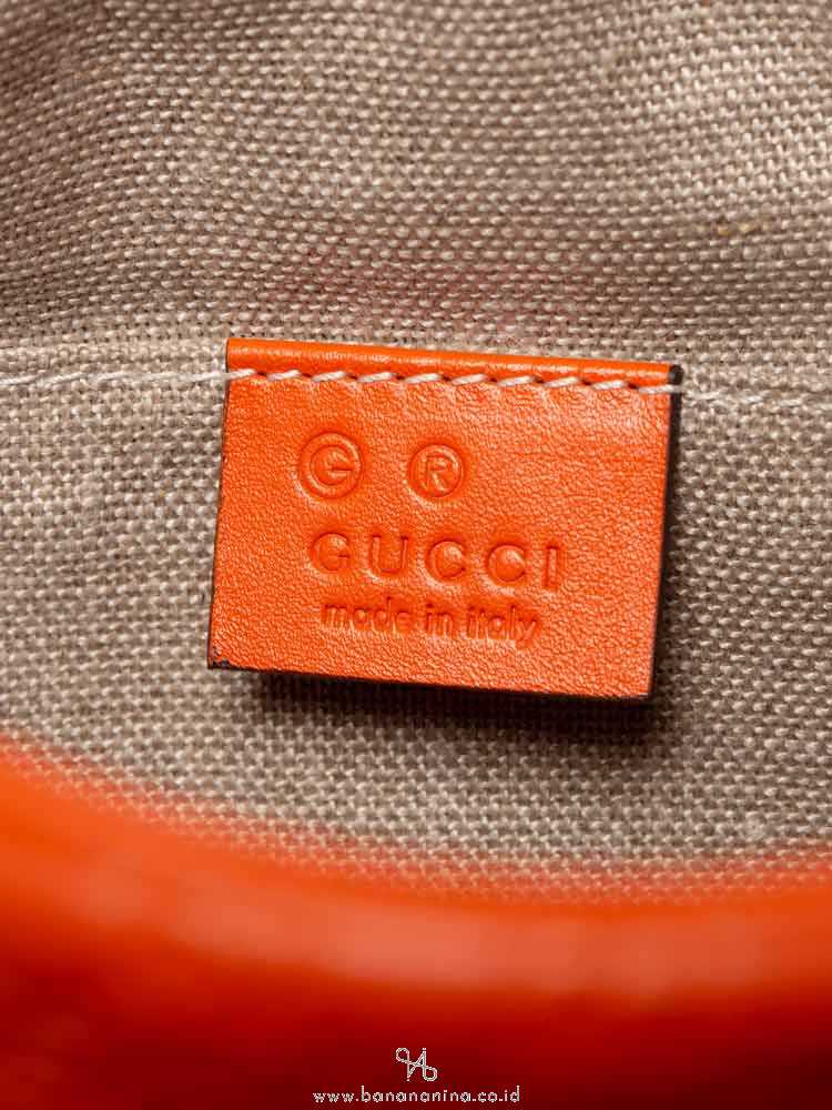 GUCCI Micro Guccissima Bree Crossbody Orange