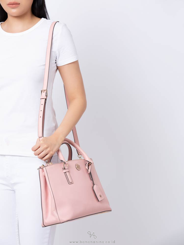 TORY BURCH Robinson Double Zip Tote Rose Sachet