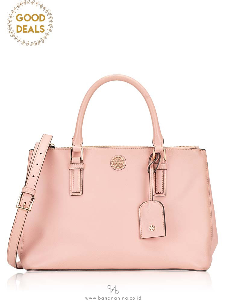 TORY BURCH Robinson Double Zip Tote Rose Sachet