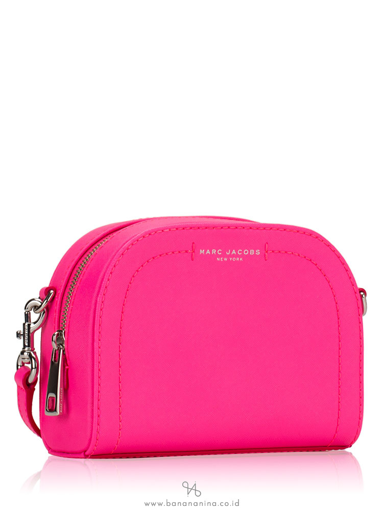 MARC JACOBS Playback Leather Crossbody Bright Pink