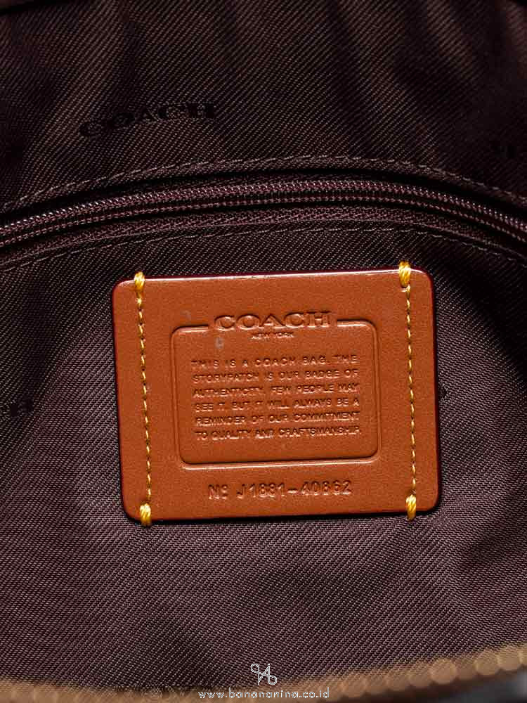COACH 40862 Mixed Leather Drew Satchel Oxblood