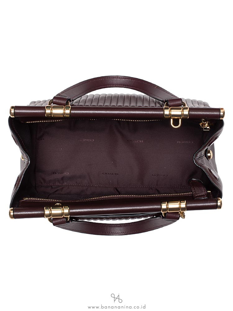 COACH 22728 Quilted Leather Grace Bag Oxblood
