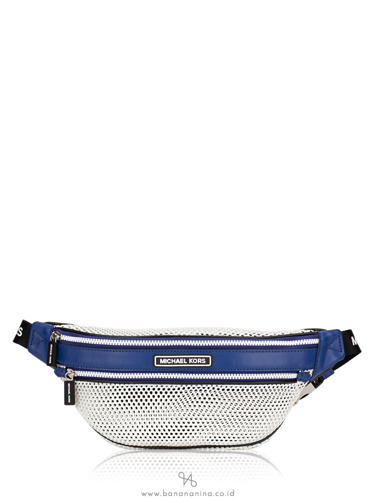 MICHAEL KORS Sport Danika Medium Waist Pack Sapphire Black