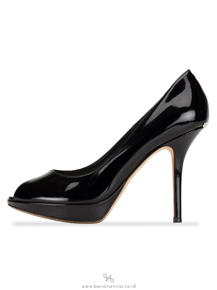 DIOR Miss Dior Patent Pump Noir Sz 38.5