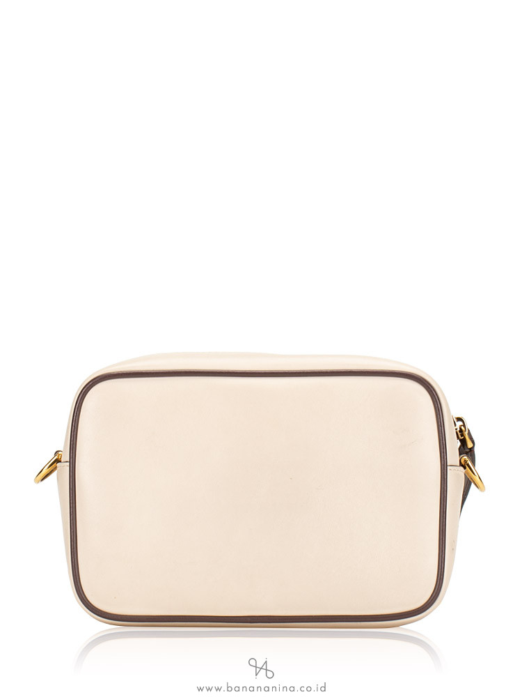 FENDI Leather Mini Camera Bag Beige