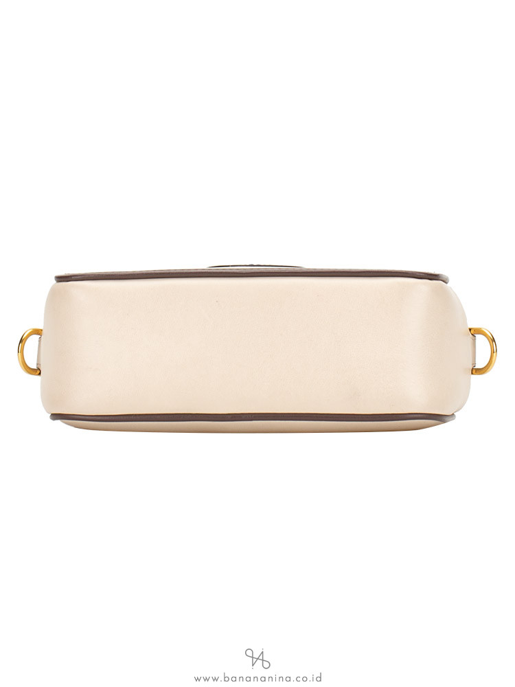 FENDI Leather Mini Camera Bag Beige