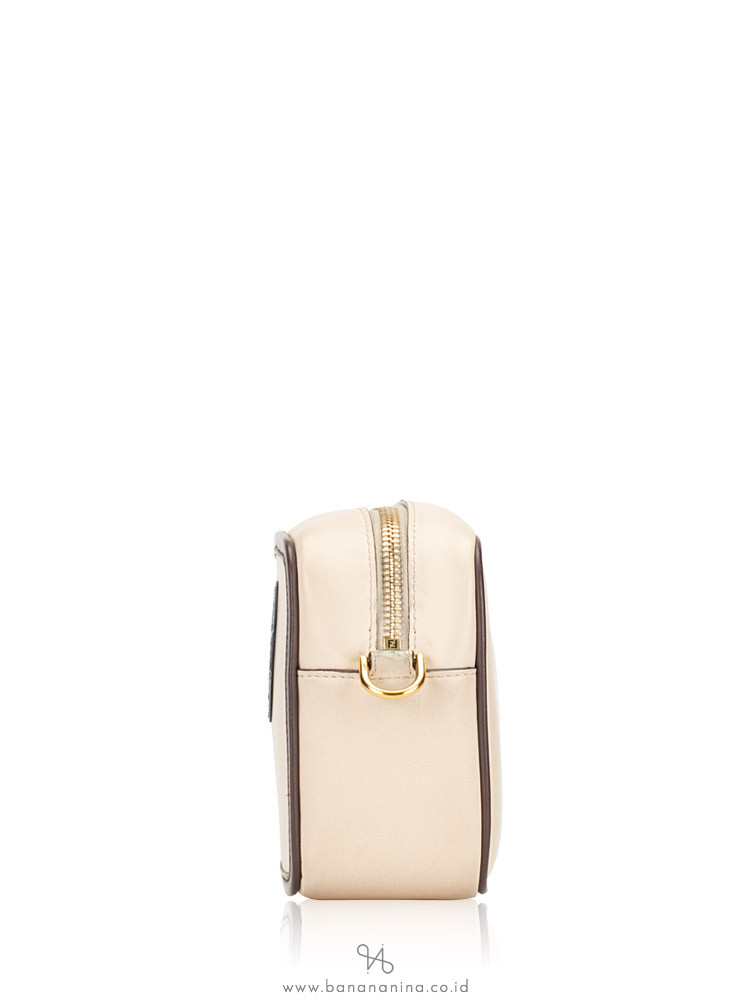 FENDI Leather Mini Camera Bag Beige