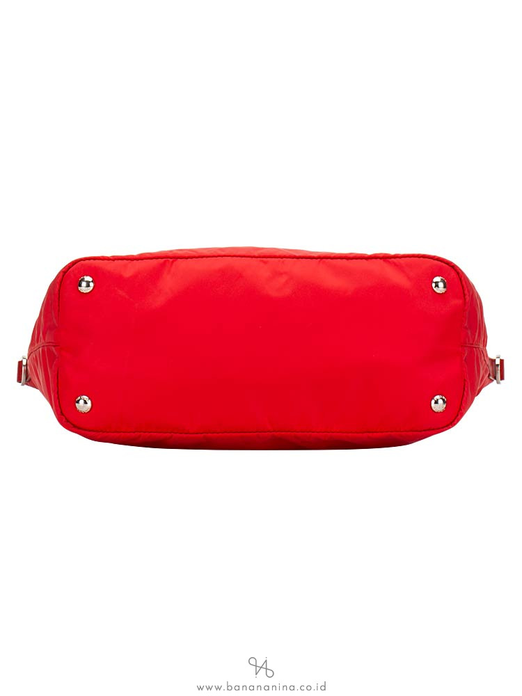PRADA BR4696 Tessuto Saffiano Tote Rosso