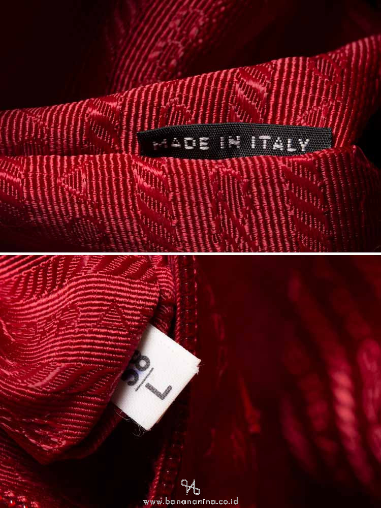 PRADA BR4696 Tessuto Saffiano Tote Rosso